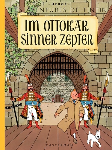 TINTIN -8- LE SCEPTRE D'OTTOKAR EN ALSACIEN FAC-SIMILE COULE, de Hergé | portada del libro