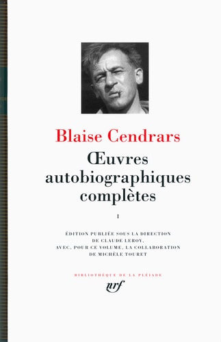 OEUVRES AUTOBIOGRAPHIQUES T1, de Blaise Cendrars | portada del libro