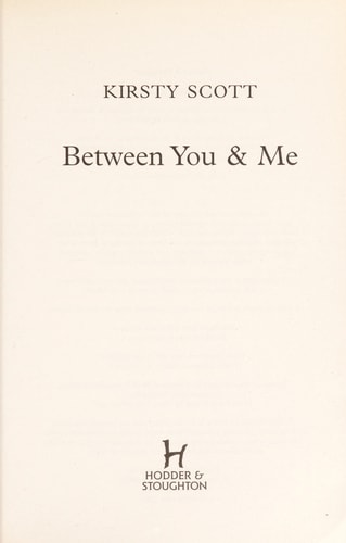 BETWEEN YOU ME TRADE, de SCOTT | portada del libro