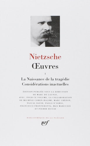 OEUVRES T1, de Friedrich Wilhelm Nietzsche | portada del libro