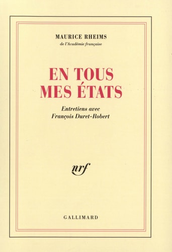 EN TOUS MES ETATS, de Rheims | portada del libro