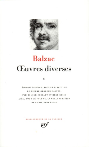 OEUVRES DIVERSES T2, de Honoré de Balzac | portada del libro