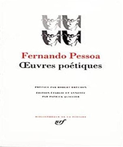 OEUVRES POETIQUES, de Fernando Pessoa | portada del libro