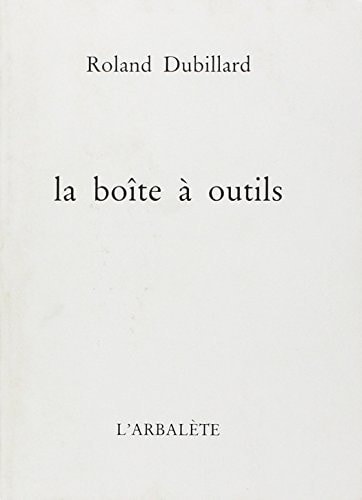 LA BOITE A OUTILS, de Roland Dubillard | portada del libro