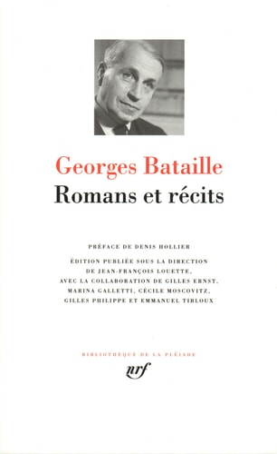 ROMANS ET RECITS, de Georges Bataille | portada del libro