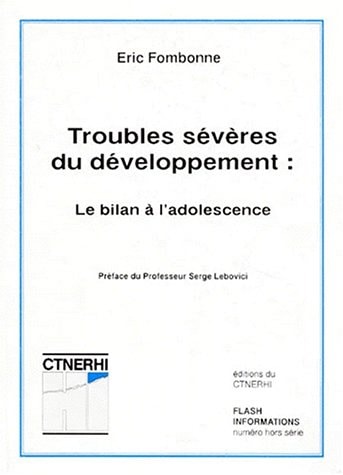 TROUBLES SEVERES DU DEVELOPPEMENT, de Eric Fombonne | portada del libro