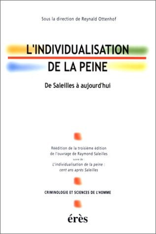 L INDIVIDUALISATION DE LA PEINE, de OTTENHOF REYNAL | portada del libro