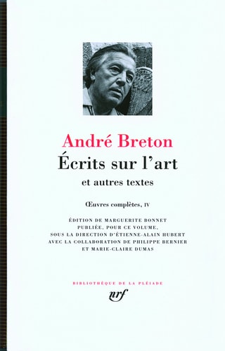 ECRITS SUR L'ART, de Andre Breton | portada del libro