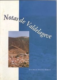 NOTAS DE VALDELAGEVE, de MONTERO BARRADO | portada del libro