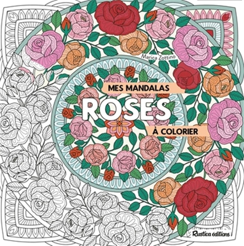 MES MANDALAS ROSES A COLORIER, de MARICA ZOTTINO | portada del libro