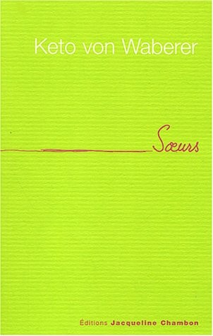 SOEURS, de Keto von Waberer | portada del libro