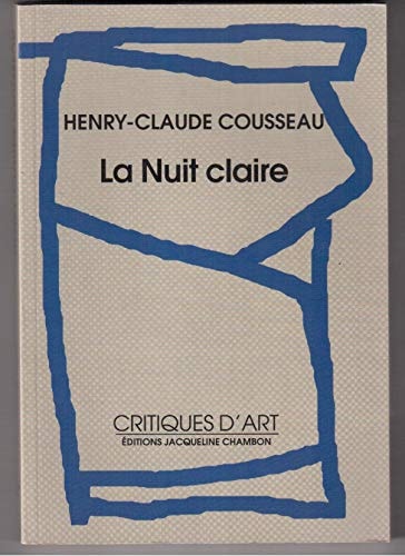 LA NUIT CLAIRE, de Cousseau | portada del libro