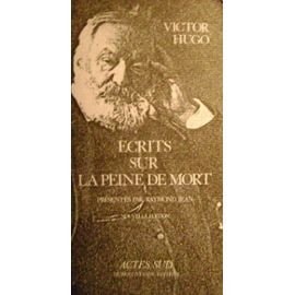 ECRITS SUR LA PEINE DE MORT, de Victor Hugo | portada del libro