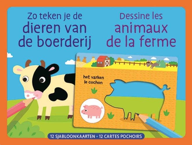 MES PREMIERS POCHOIRS LES ANIMAUX DE LA FERME, de COLLECTIF | portada del libro