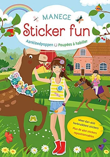 MANEGE STICKER FUN POUPEES A HABILLER, de COLLECTIF | portada del libro