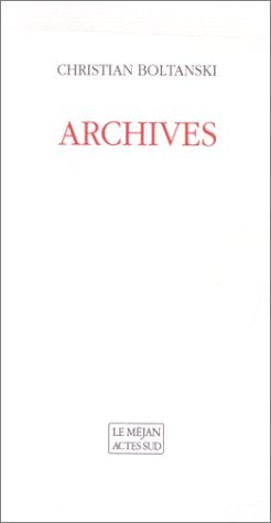 ARCHIVES, de Christian Boltanski | portada del libro