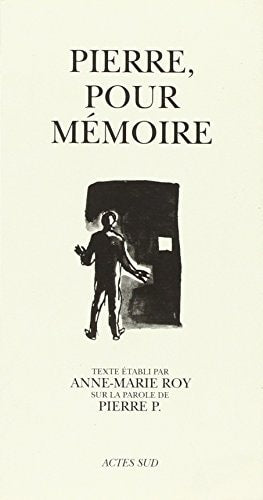 PIERRE POUR MEMOIRE, de Anne-Marie Roy | portada del libro
