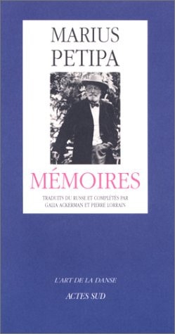 MEMOIRES, de Marius Petipa | portada del libro