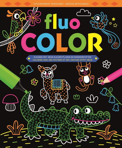FLUO COLOR BLOC DE COLORIAGE, de COLLECTIF | portada del libro