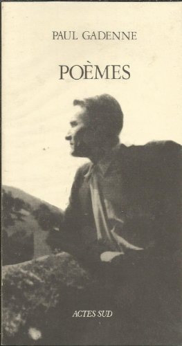 POEMES, de Paul Gadenne | portada del libro