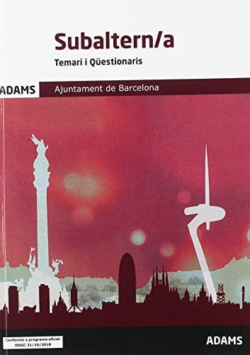 Temari i Qüestionaris Subaltern/a Ajuntament de Barcelona, de Varios autores | portada del libro