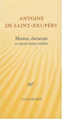 MANON DANSEUSE ET 4V, de Antoine de Saint-Exupéry | portada del libro