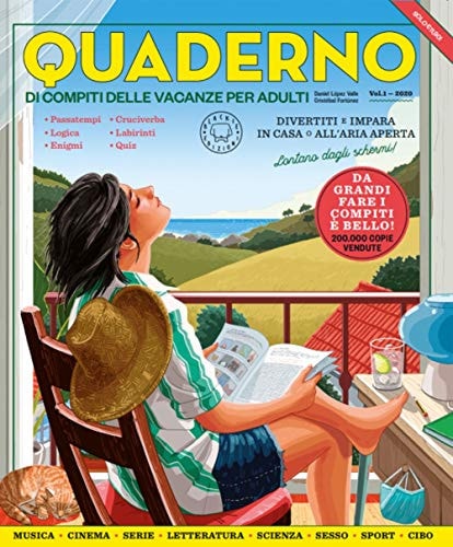 QUADERNO DI COMPITI DELLE VACANZE PER ADULTI VOL.1, de Daniel López Valle | portada del libro