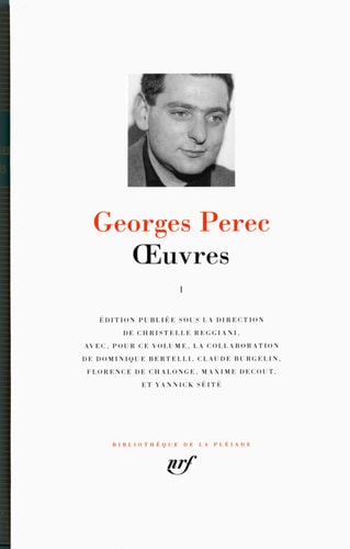 OEUVRES T1, de Georges Perec | portada del libro