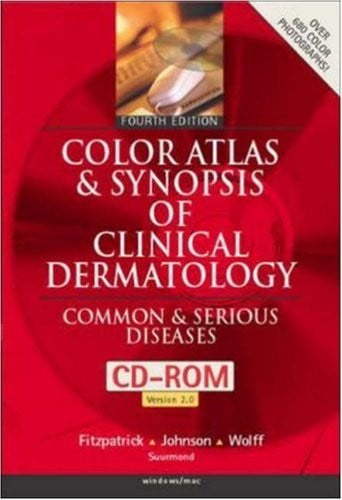 COLOR ATLAS CLINICAL DERMATOLOGY CD ROM, de FITZPATRICK | portada del libro