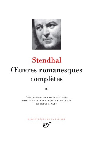 OEUVRES ROMANESQUES COMPLETES T3, de Stendhal | portada del libro