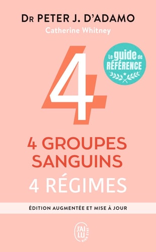 GROUPES SANGUINS, 4 REGIMES, de Catherine A. Whitney | portada del libro