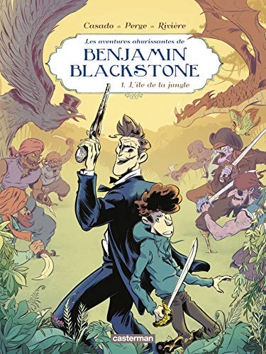 BENJAMIN BLACKSTONE T1 L'ILE DE LA JUNGLE, de François Rivière | portada del libro
