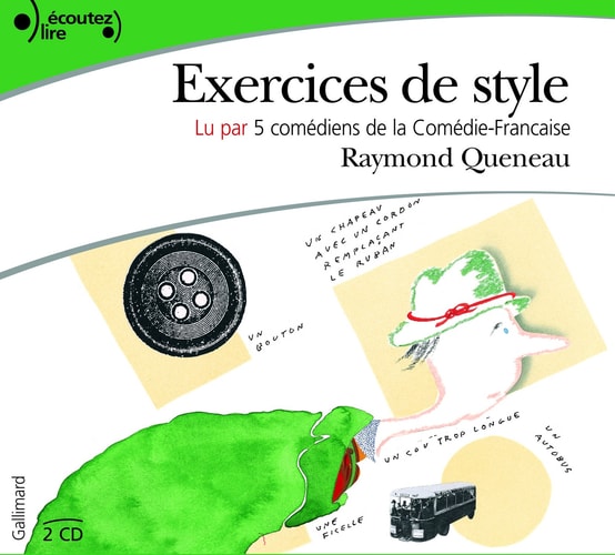EXERCICES DE STYLE CD, de Raymond Queneau | portada del libro