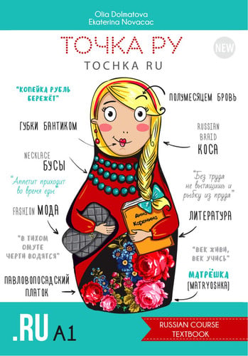 TOCHKA RU A1 TEXTBOOK+WORKBOOK+CD, de DOLMATOVA | portada del libro