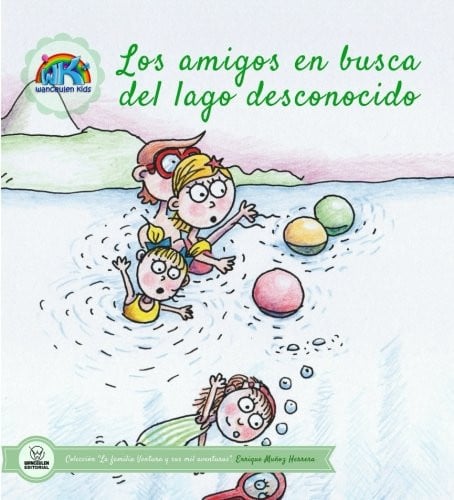 Los amigos en busca del lago desconocido, de Muñoz Herrera | portada del libro