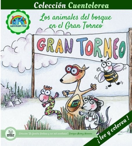 Cuentolorea: Los animales del bosque en el Gran Torneo, de Muñoz Herrera | portada del libro