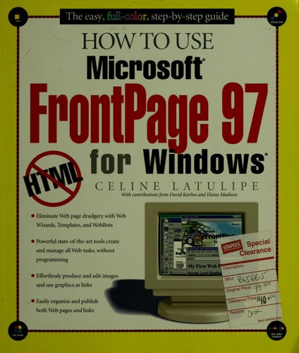 HOW TO USE MS FRONTPAGE 9, de LATULIPE | portada del libro