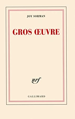 GROS OEUVRE, de Sorman | portada del libro