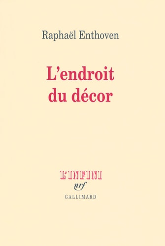 L'ENDROIT DU DECOR, de Enthoven | portada del libro