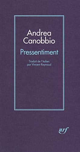 PRESSENTIMENT, de Andrea Canobbio | portada del libro