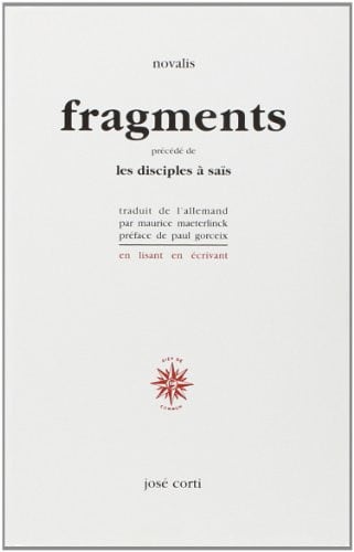 FRAGMENTS, de NOVALIS#GORCEIX | portada del libro