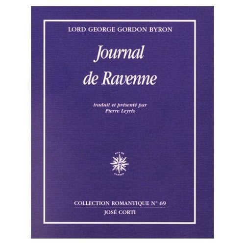JOURNAL DE RAVENNE, de BYRON GEORGE GO | portada del libro
