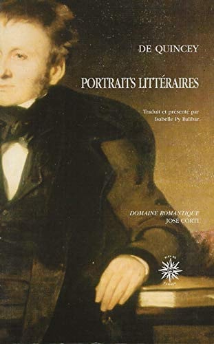 PORTRAITS LITTERAIRES, de DE QUINCEY THOM | portada del libro