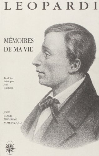 MEMOIRES DE MA VIE, de LEOPARDI GIACOM | portada del libro