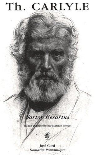 SARTOR RESARTUS, de CARLYLE THOMAS | portada del libro