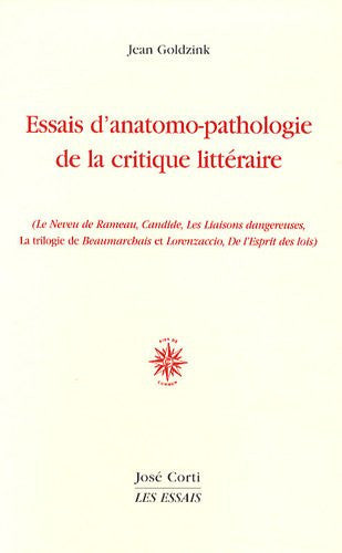 ESSAIS D ANATOMOPATHOLOGIE DE LA CRITIQUE LITTERAIRE, de GOLDZINK JEAN | portada del libro