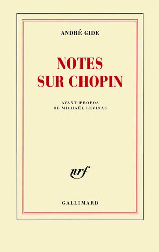 NOTES SUR CHOPIN, de André Gide | portada del libro