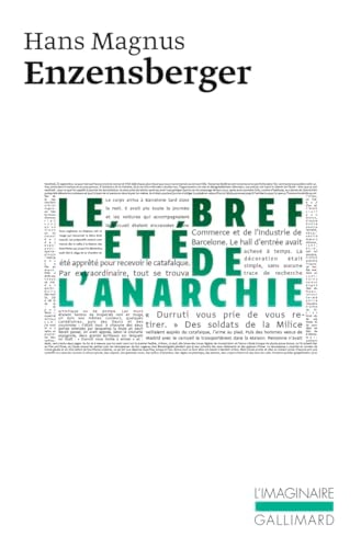 LE BREF ETE DE L'ANARCHIE, de Hans Magnus Enzensberger | portada del libro