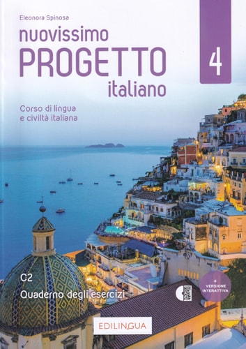 NUOVISSIMO PROGETTO ITALIANO 4 U QUADERNO DEGLI ESERCIZI + TRACCE AUDIO, de Maria Angela Cernigliaro | portada del libro