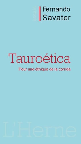 TAUROETICA, de Fernando Savater | portada del libro